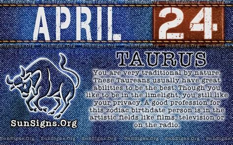 24 april zodiac sign